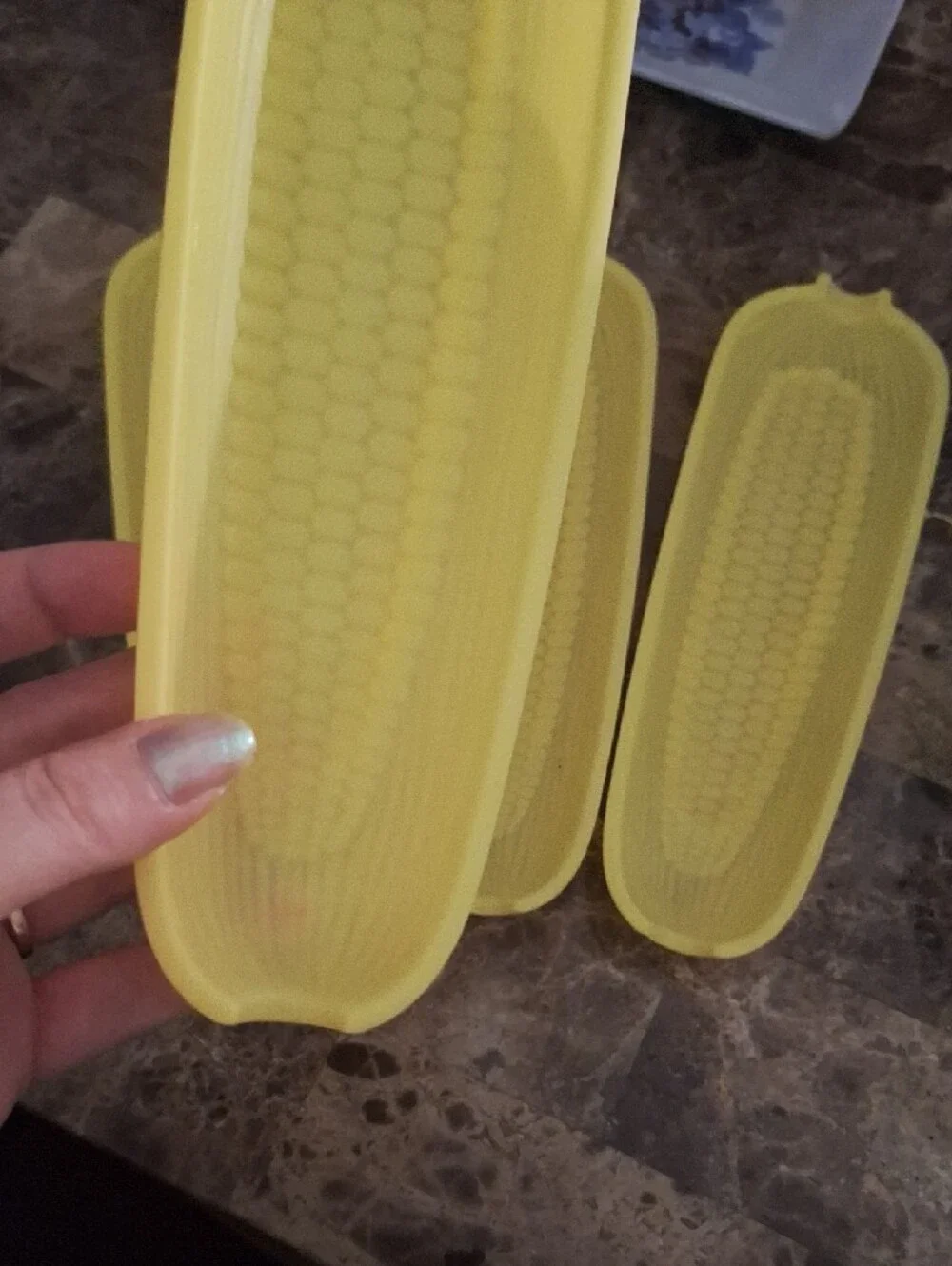 Yellow Corn Holders Set Of 4